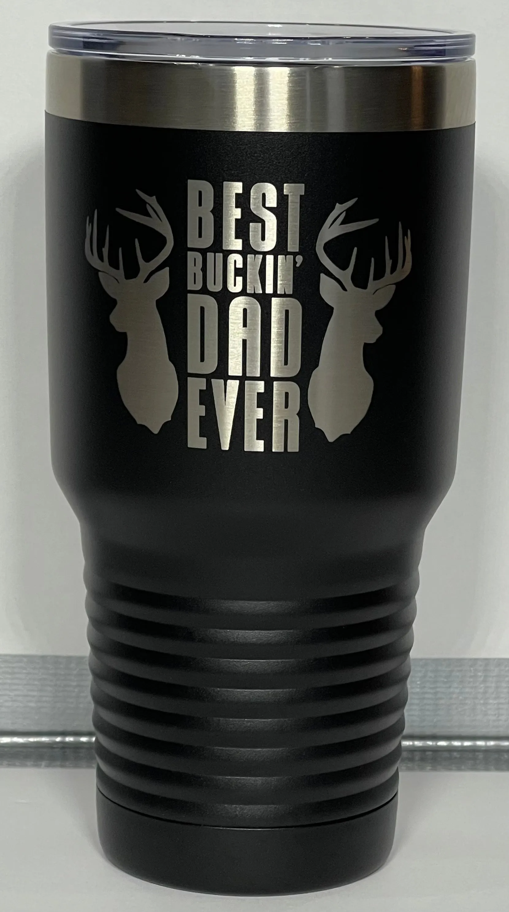 30oz Best Buckin Dad Tumbler with 1 name