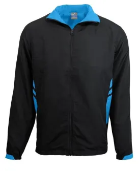 Adults Tasman Track Top Black/Cyan