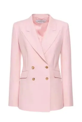 Angela Blazer in Blush Sportswear Wool