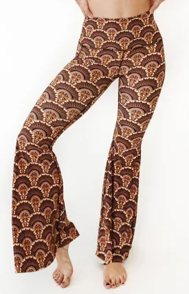 Art Deco Printed Bell Bottoms