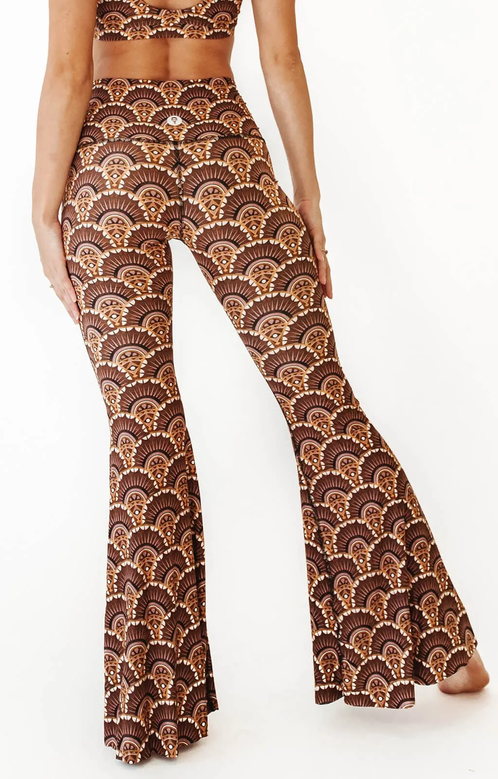 Art Deco Printed Bell Bottoms