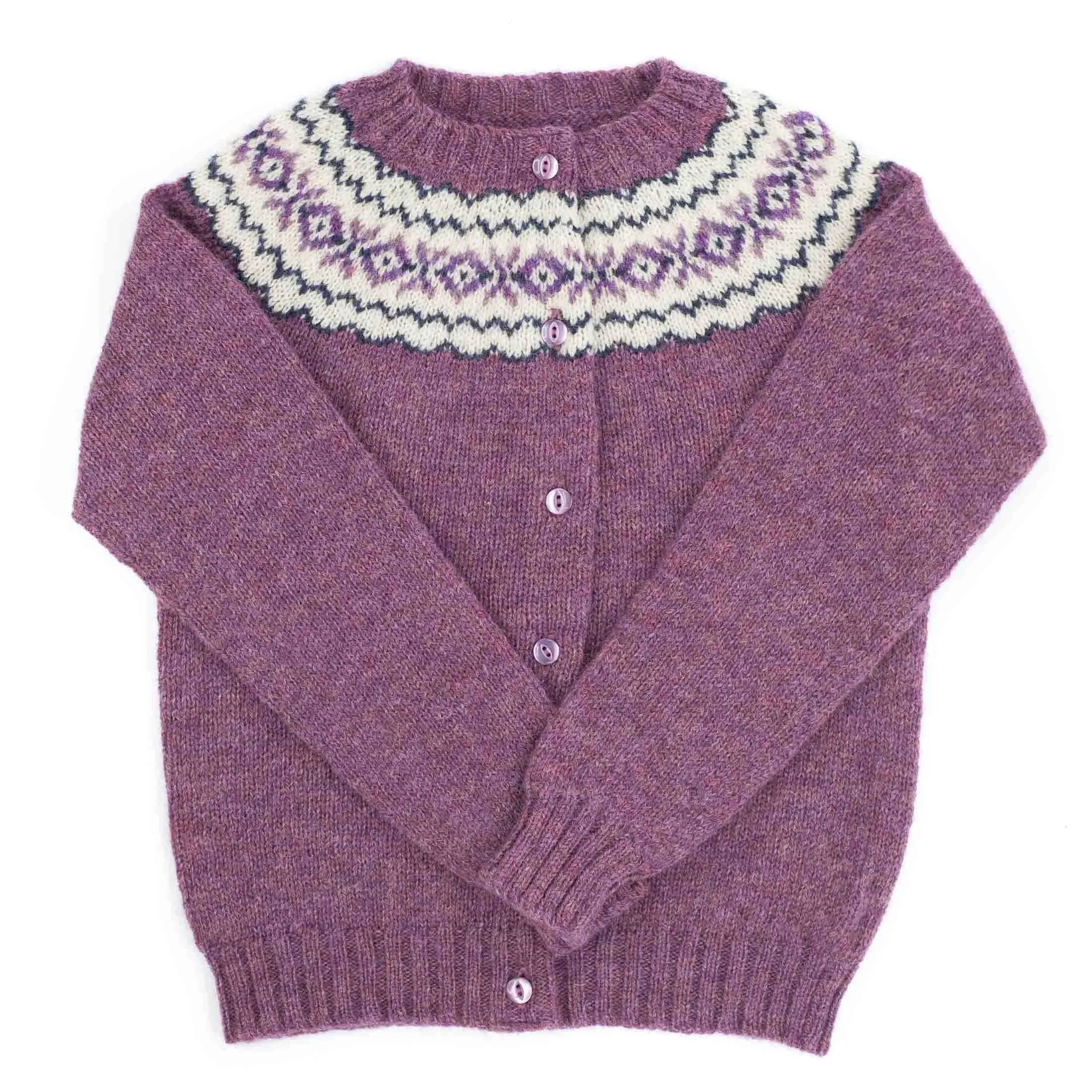 Bairns Bard Fair Isle Yoke Cardigan