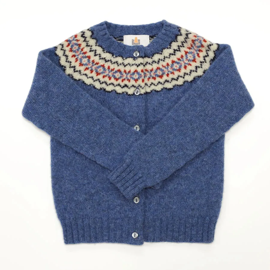 Bairns Bard Fair Isle Yoke Cardigan