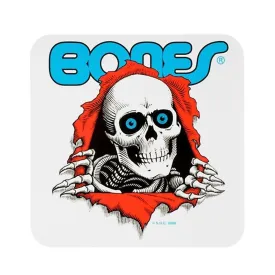 Bones Ripper Bumper Sticker 5”x 5” White