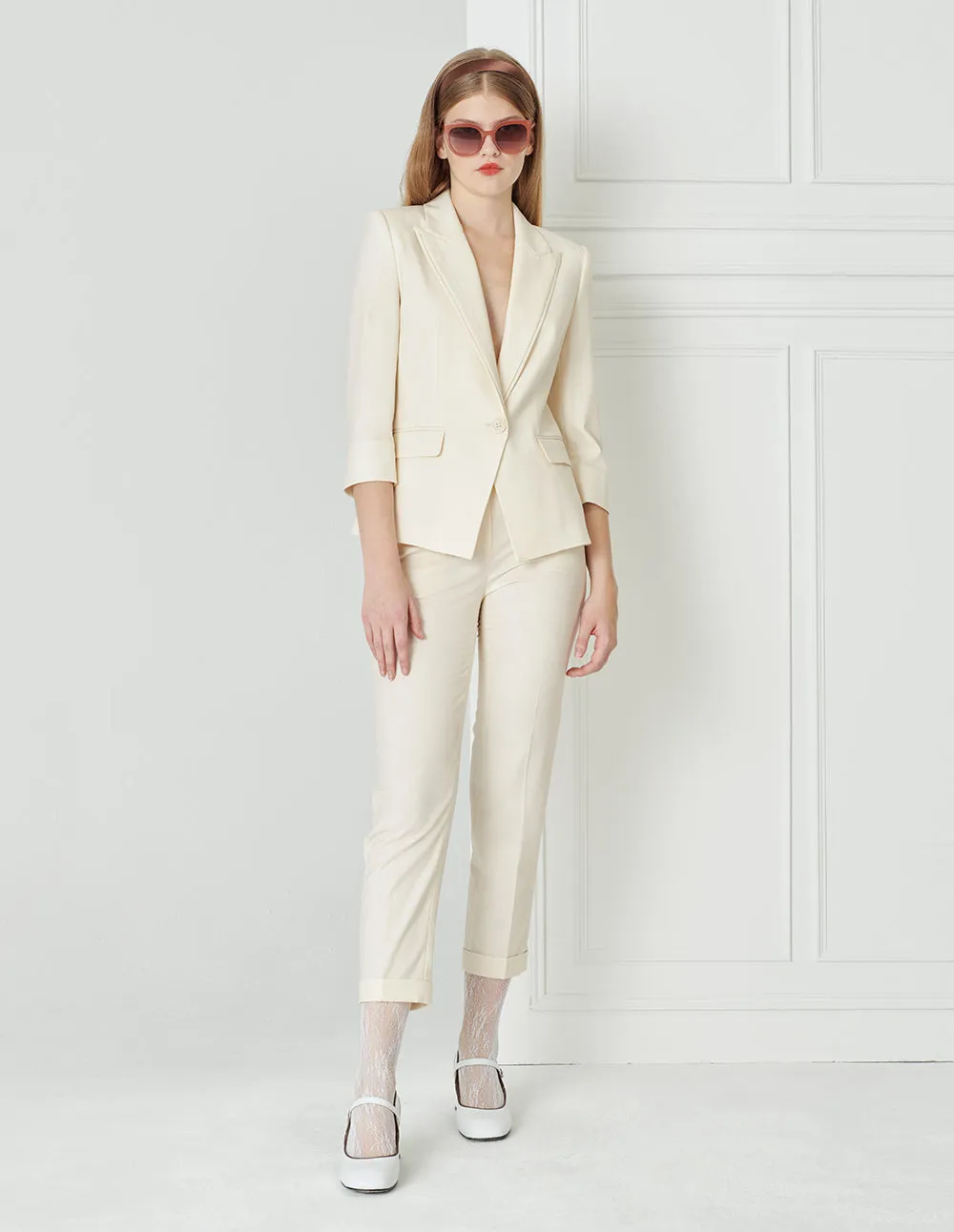 BORA AKSU Simple Cuffed Slim-Fit Trousers