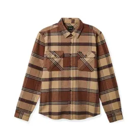 Brixton Bowery Heavyweight Flannel Sand / Bison