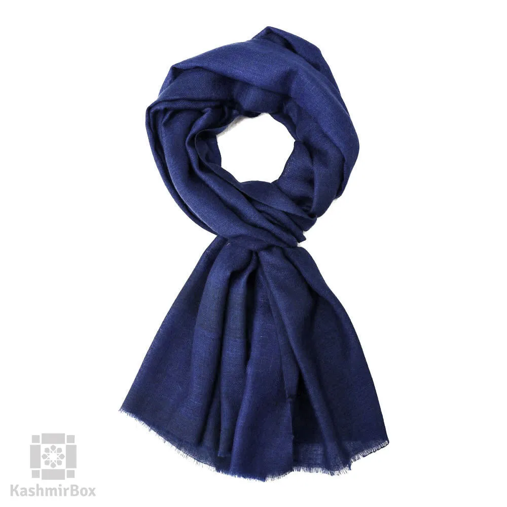 Deep Blue  Woolen Stole