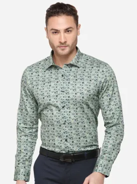 Deep Sea Printed Slim Fit Party Wear Shirt | Wyre