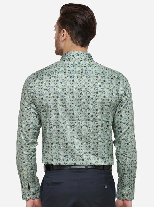 Deep Sea Printed Slim Fit Party Wear Shirt | Wyre