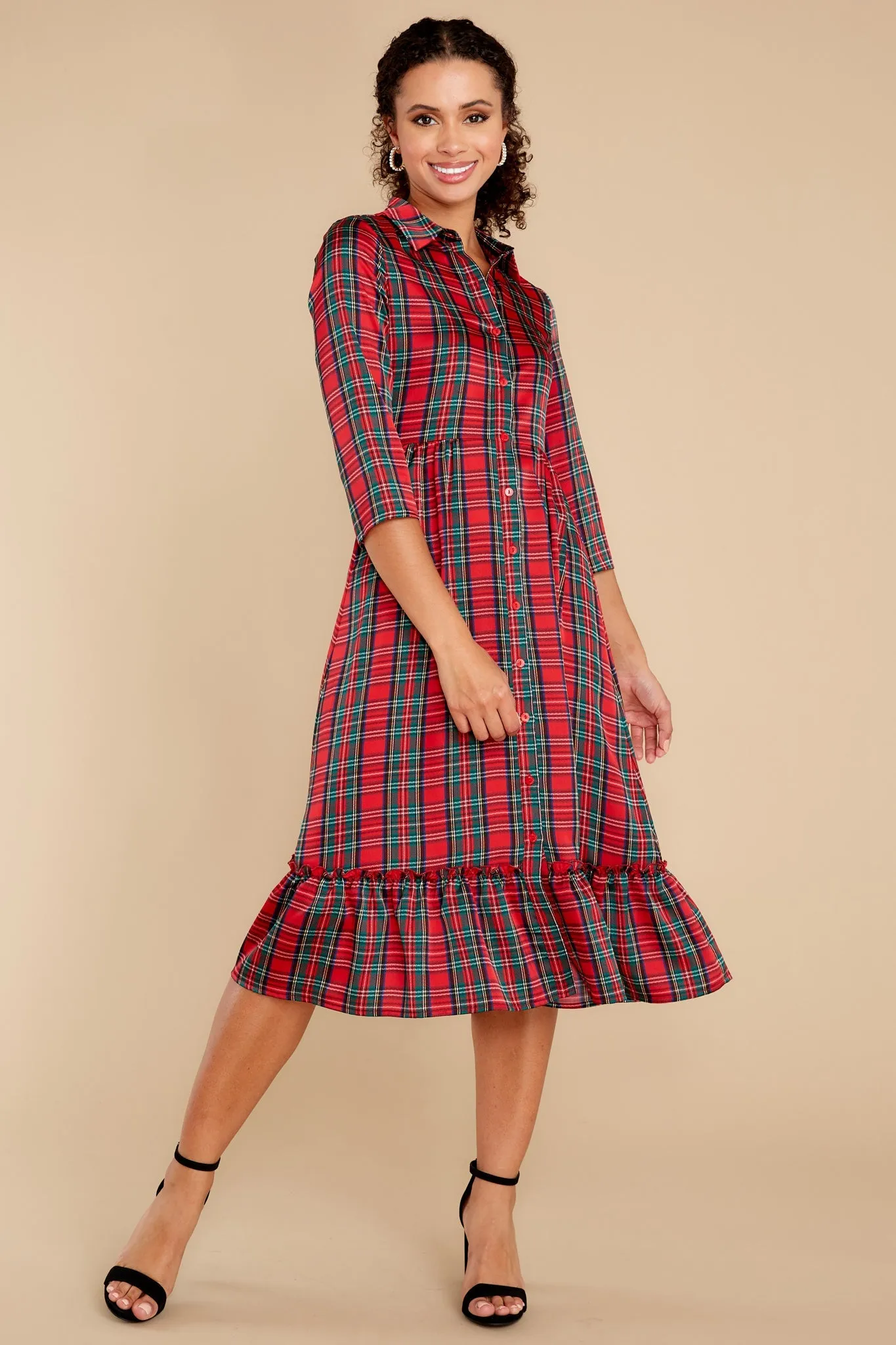 Derek Tartan Plaid Dress