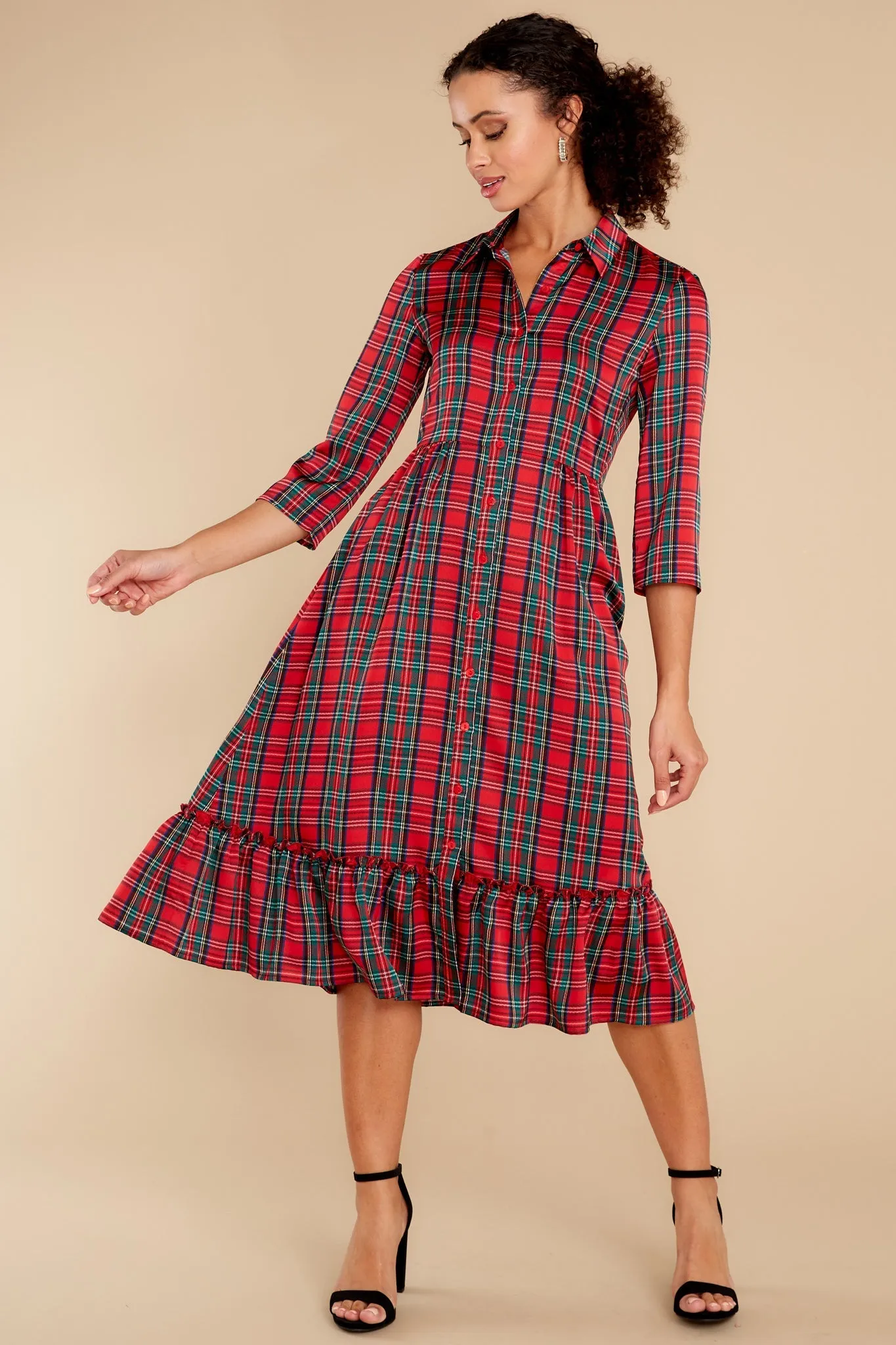 Derek Tartan Plaid Dress