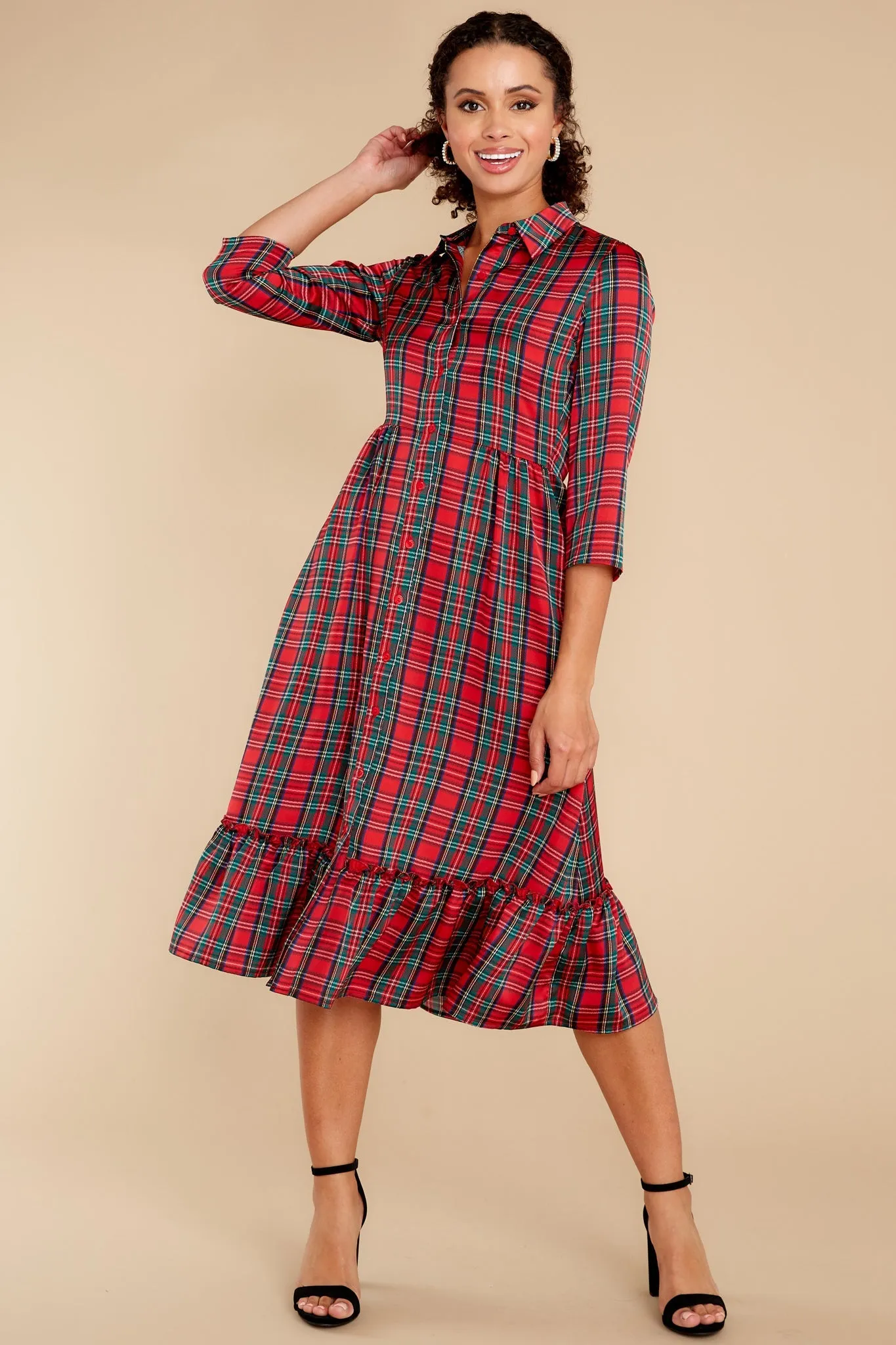 Derek Tartan Plaid Dress