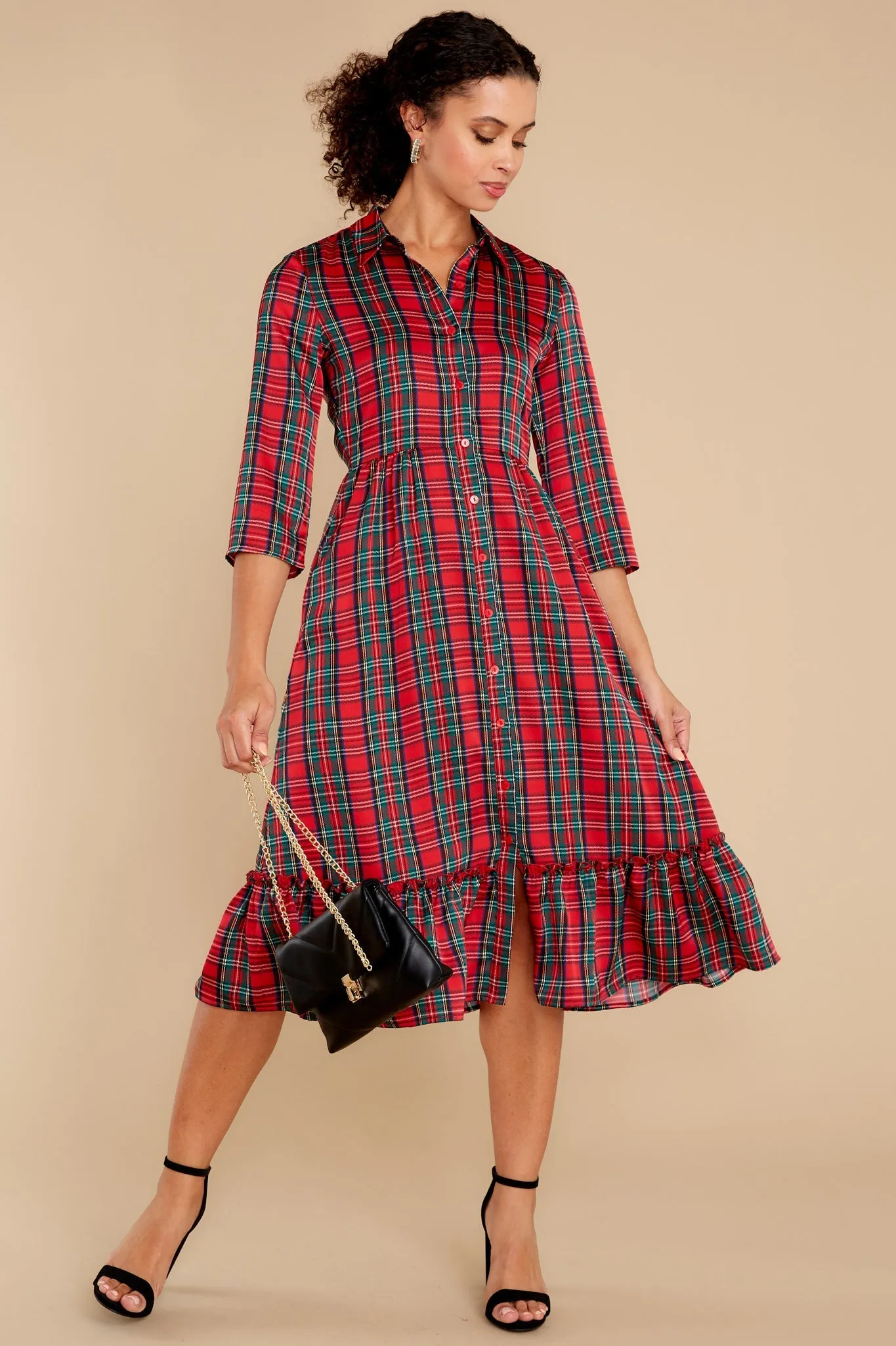 Derek Tartan Plaid Dress