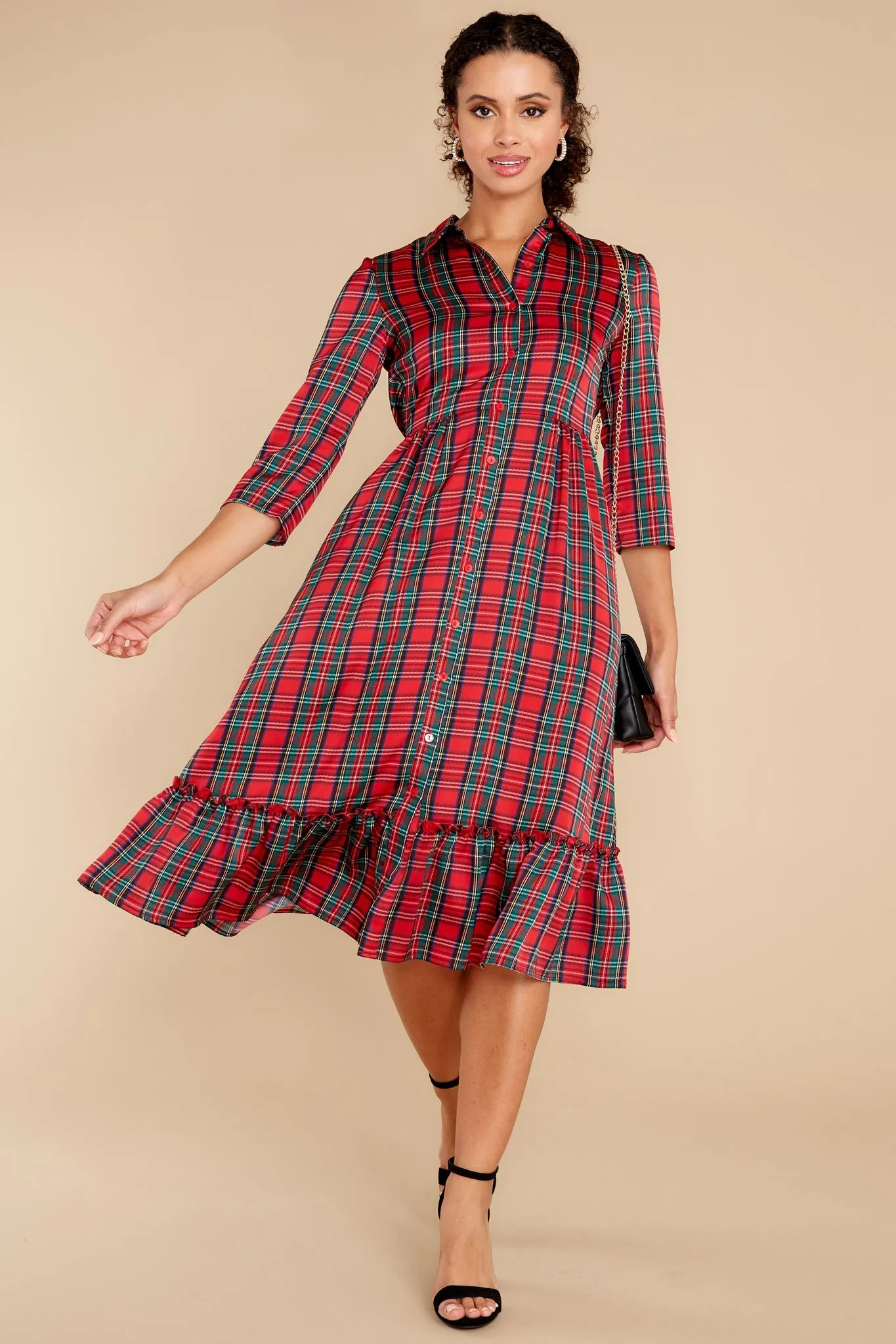 Derek Tartan Plaid Dress