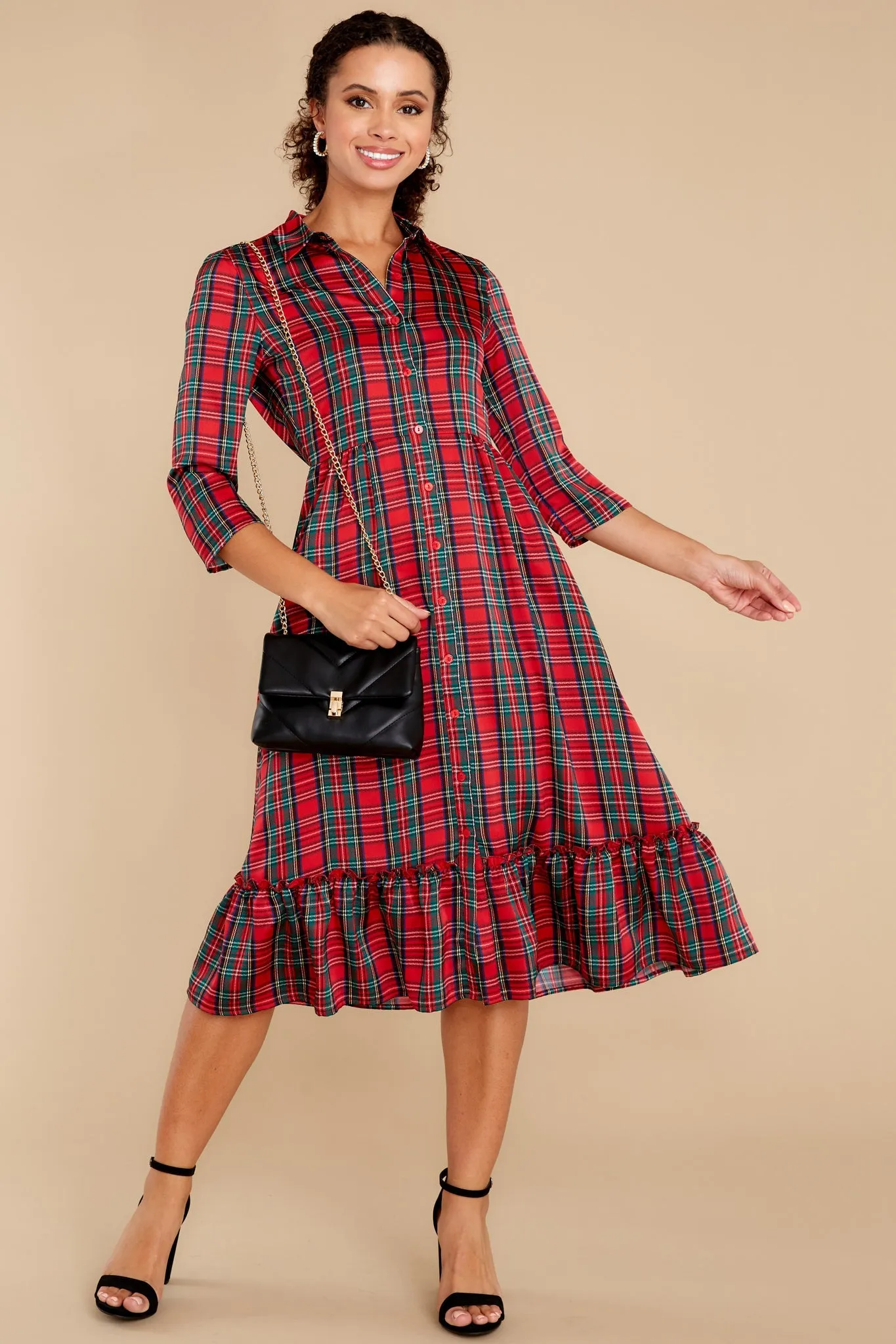 Derek Tartan Plaid Dress