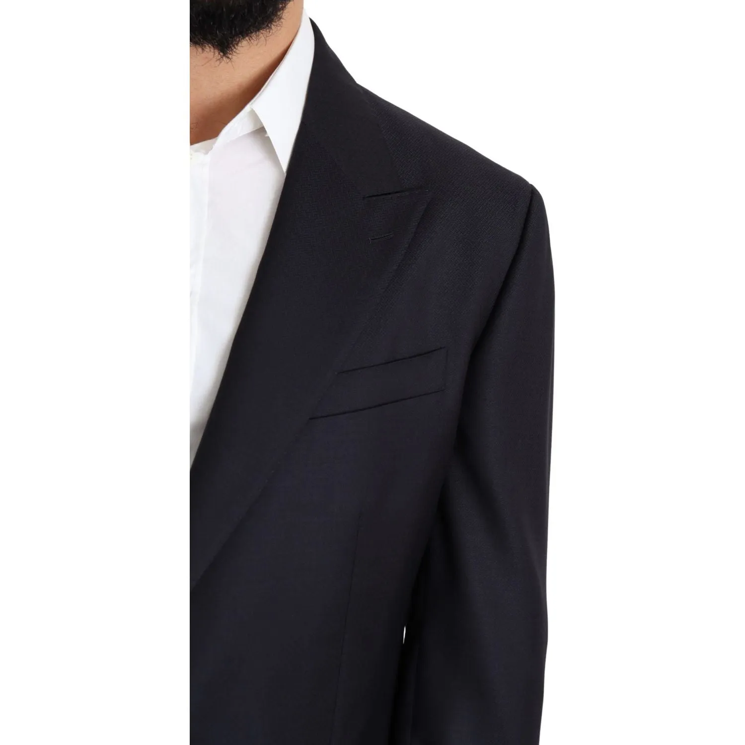 Dolce & Gabbana Elegant Black Virgin Wool Men's Blazer