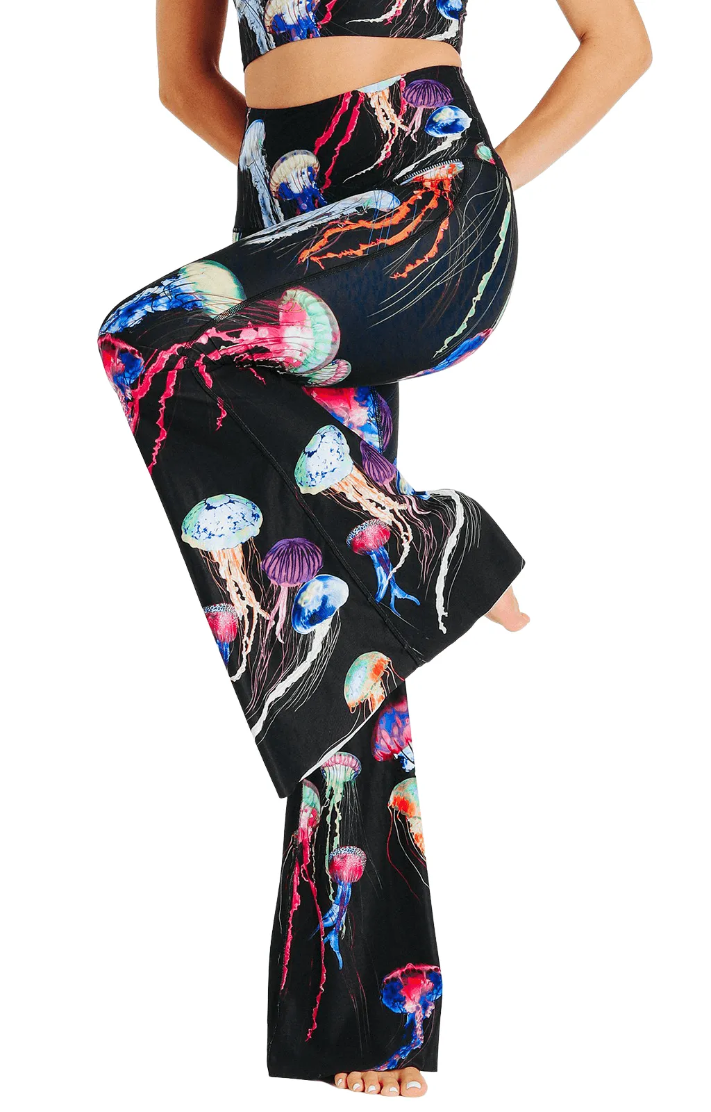 Electric Flow Printed Bell Bottoms