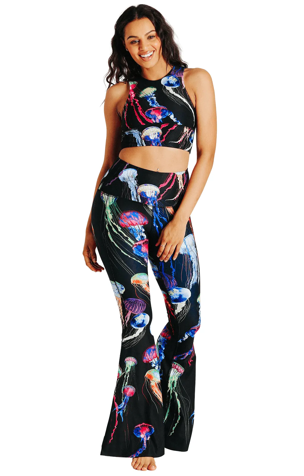 Electric Flow Printed Bell Bottoms