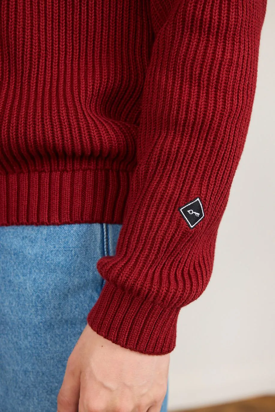 Fisherman Jumper | Heavy Cotton | Brick