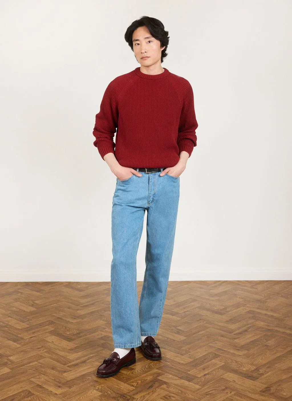 Fisherman Jumper | Heavy Cotton | Brick