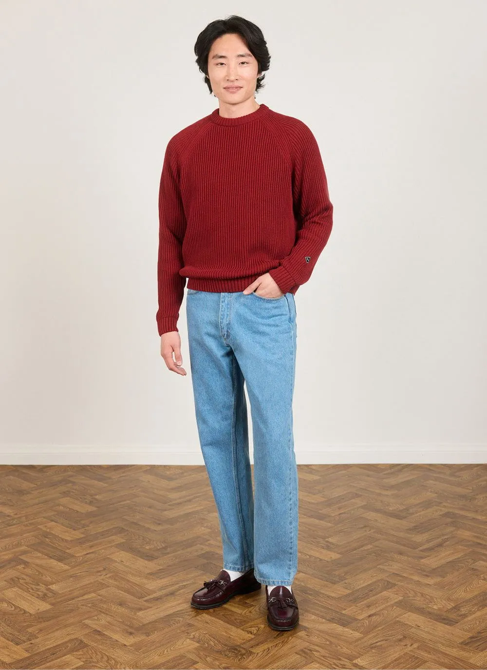 Fisherman Jumper | Heavy Cotton | Brick