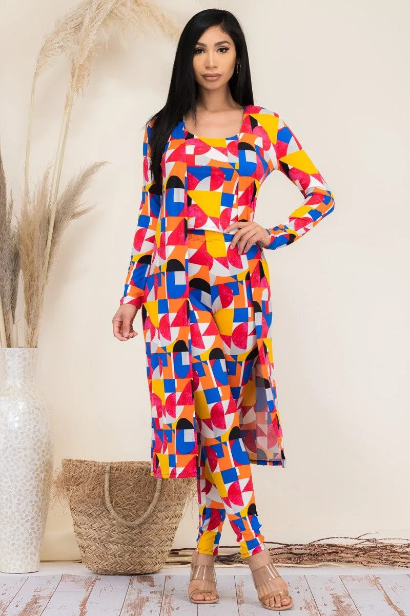 HH624X-AB - 3 PC PANT AND DUSTER SET