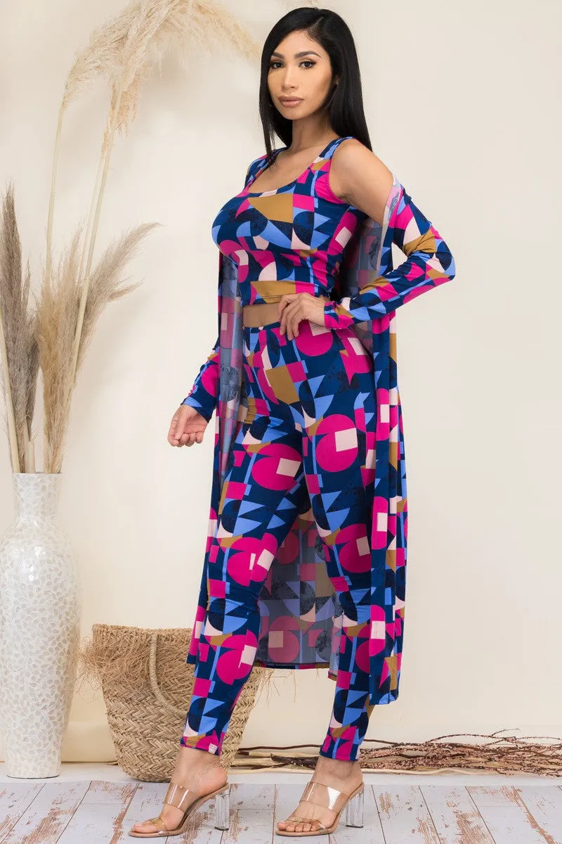 HH624X-AB - 3 PC PANT AND DUSTER SET