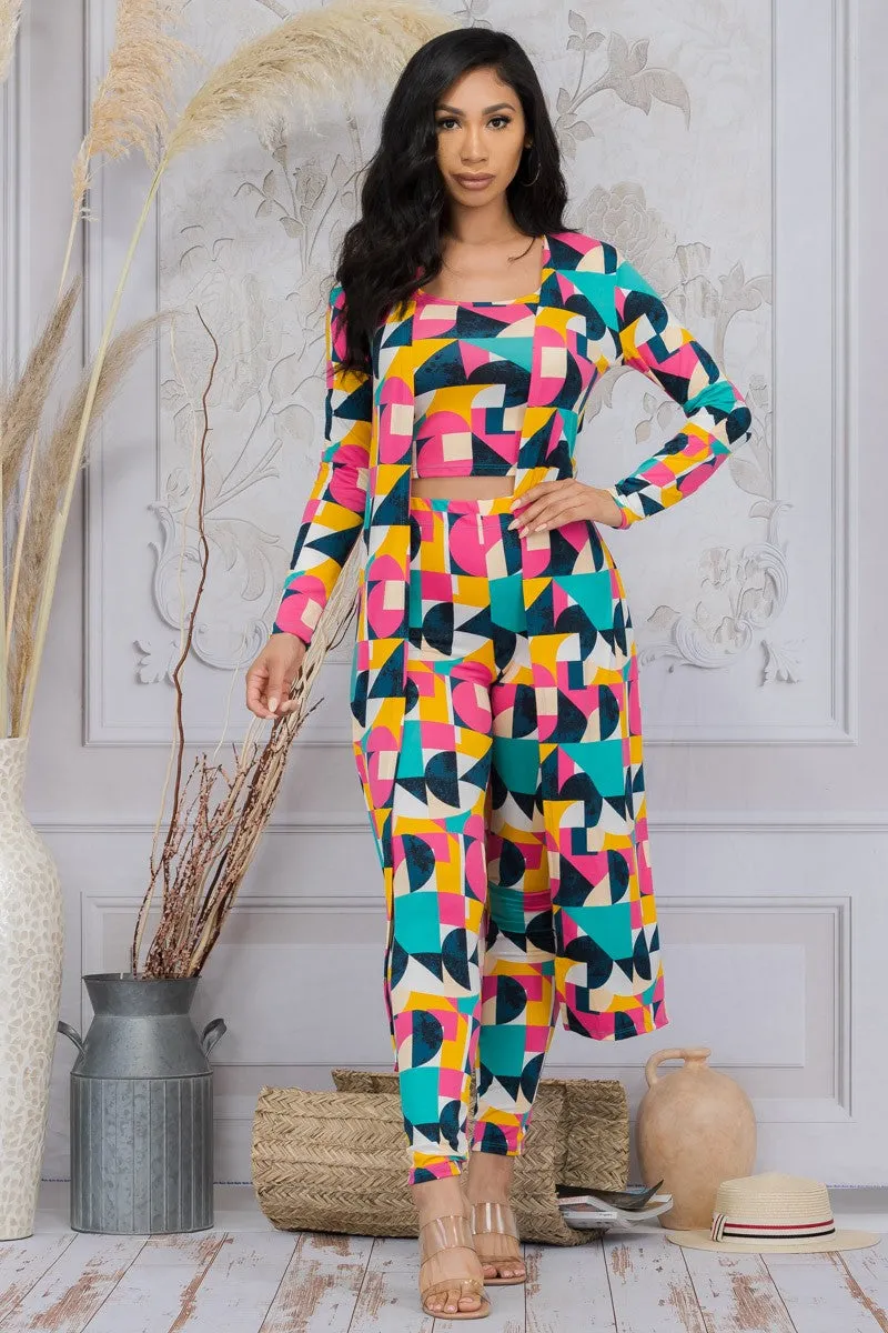 HH624X-AB - 3 PC PANT AND DUSTER SET