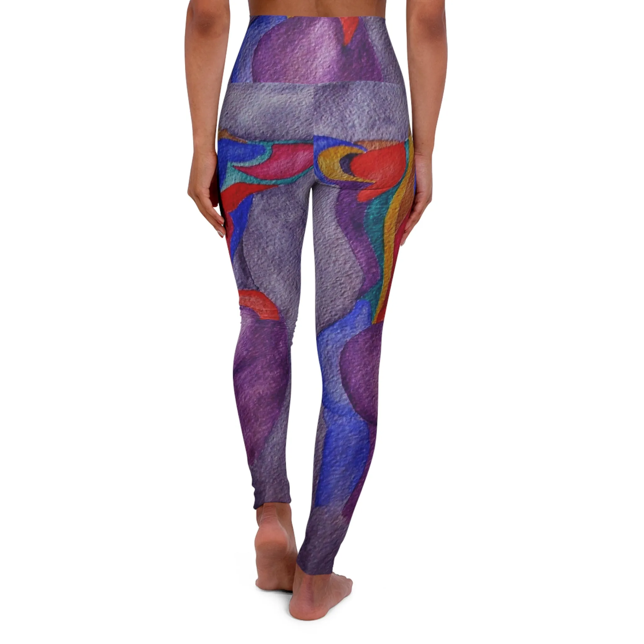 High Waisted Yoga Leggings (AOP)