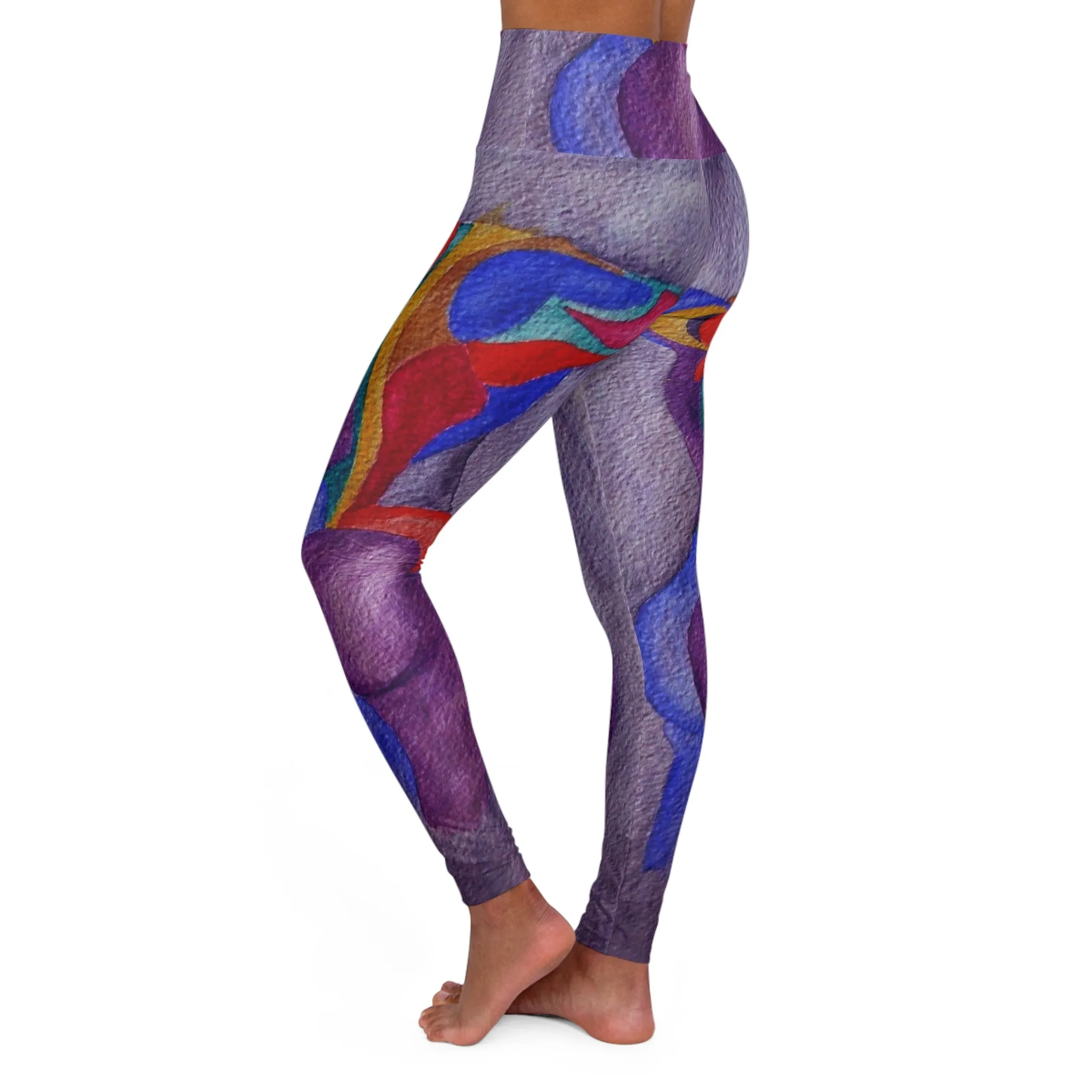 High Waisted Yoga Leggings (AOP)