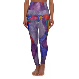 High Waisted Yoga Leggings (AOP)