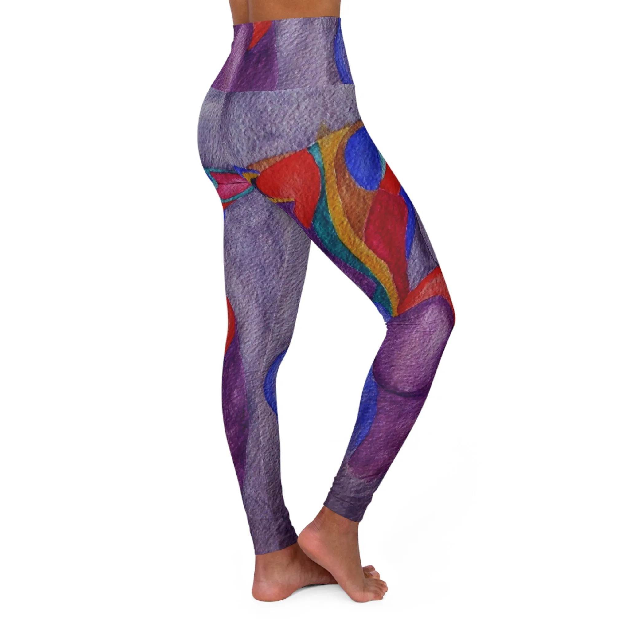 High Waisted Yoga Leggings (AOP)