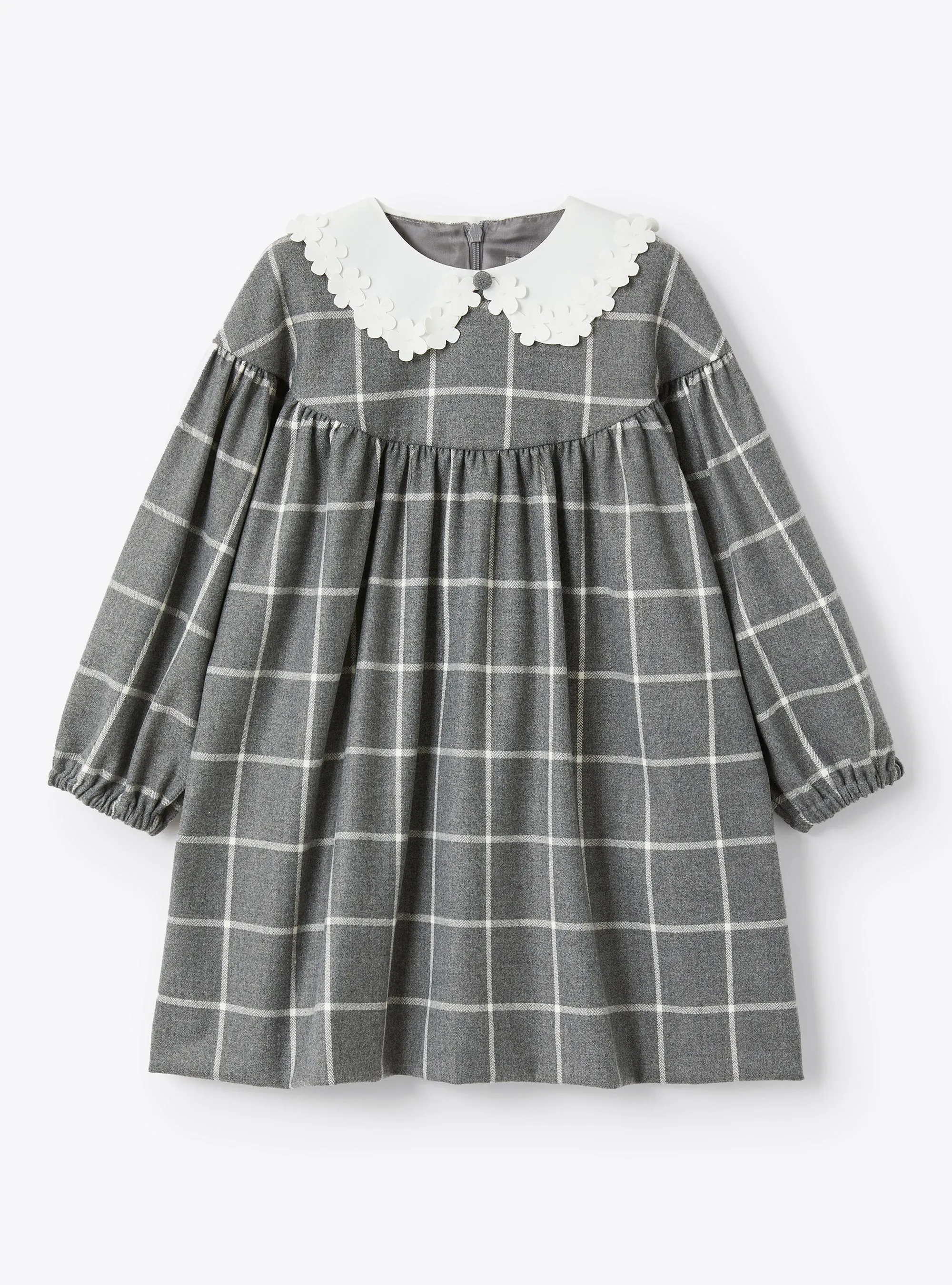 ILG Grey Plaid Collared Dress