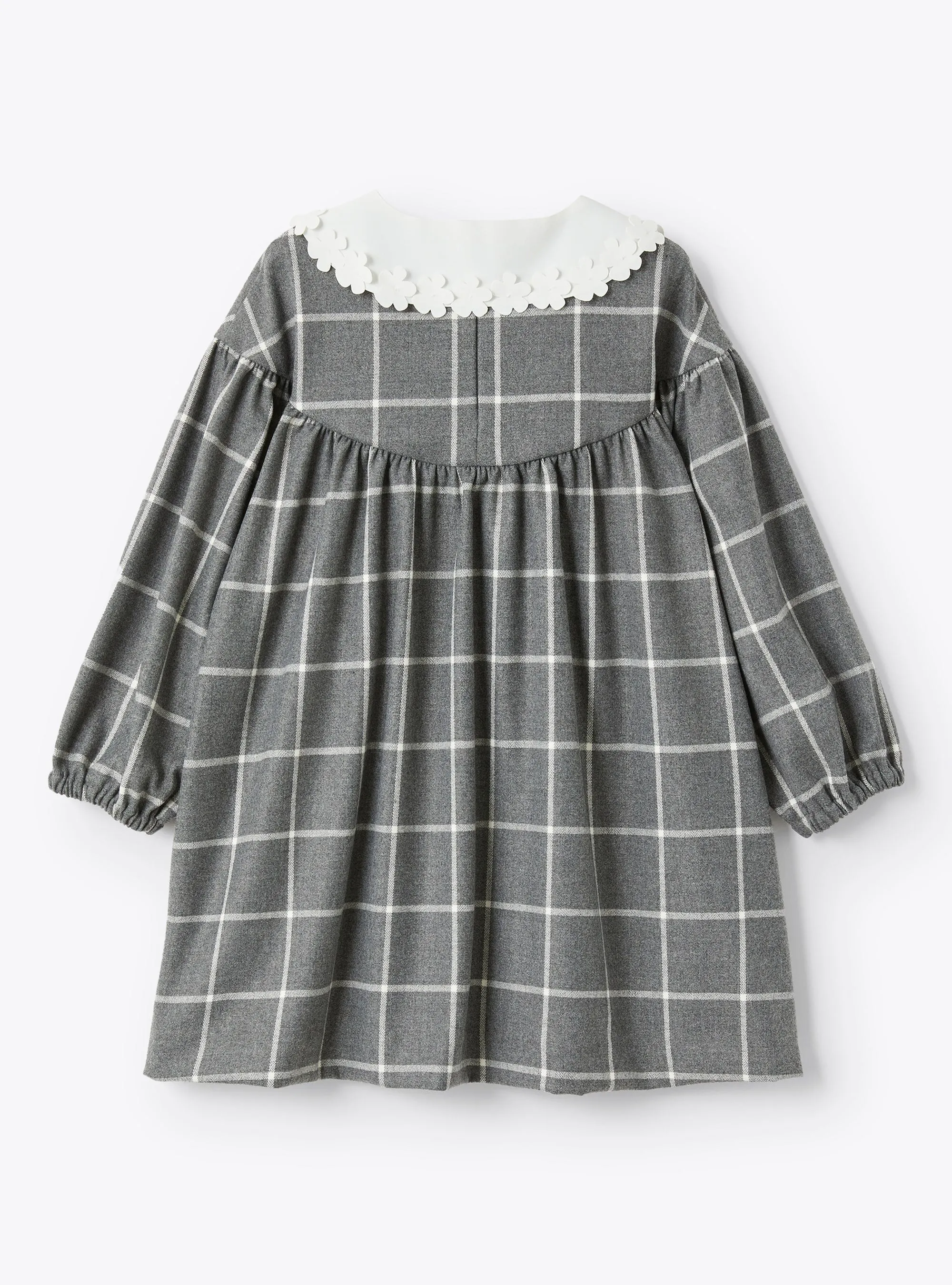 ILG Grey Plaid Collared Dress