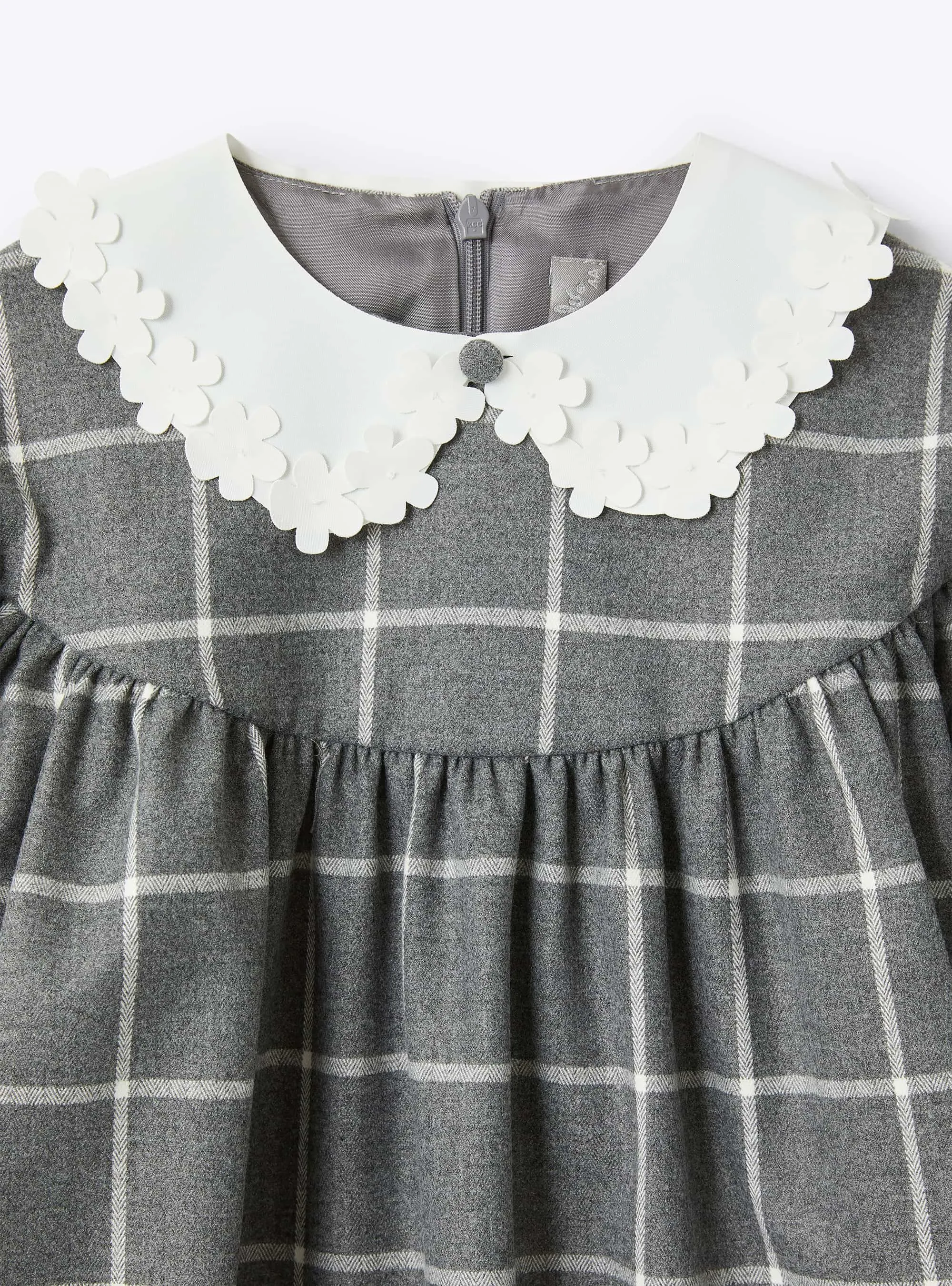 ILG Grey Plaid Collared Dress