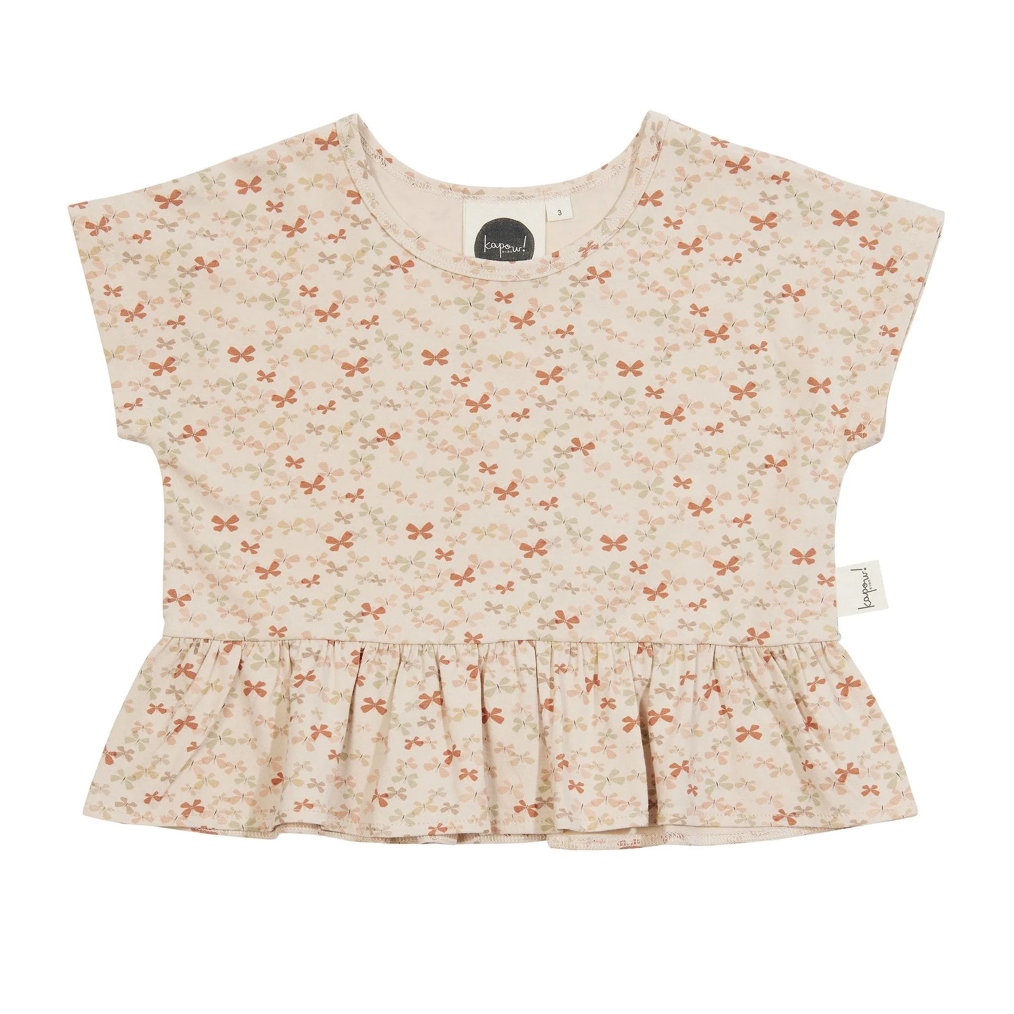 Little Butterfly Peplum Tee