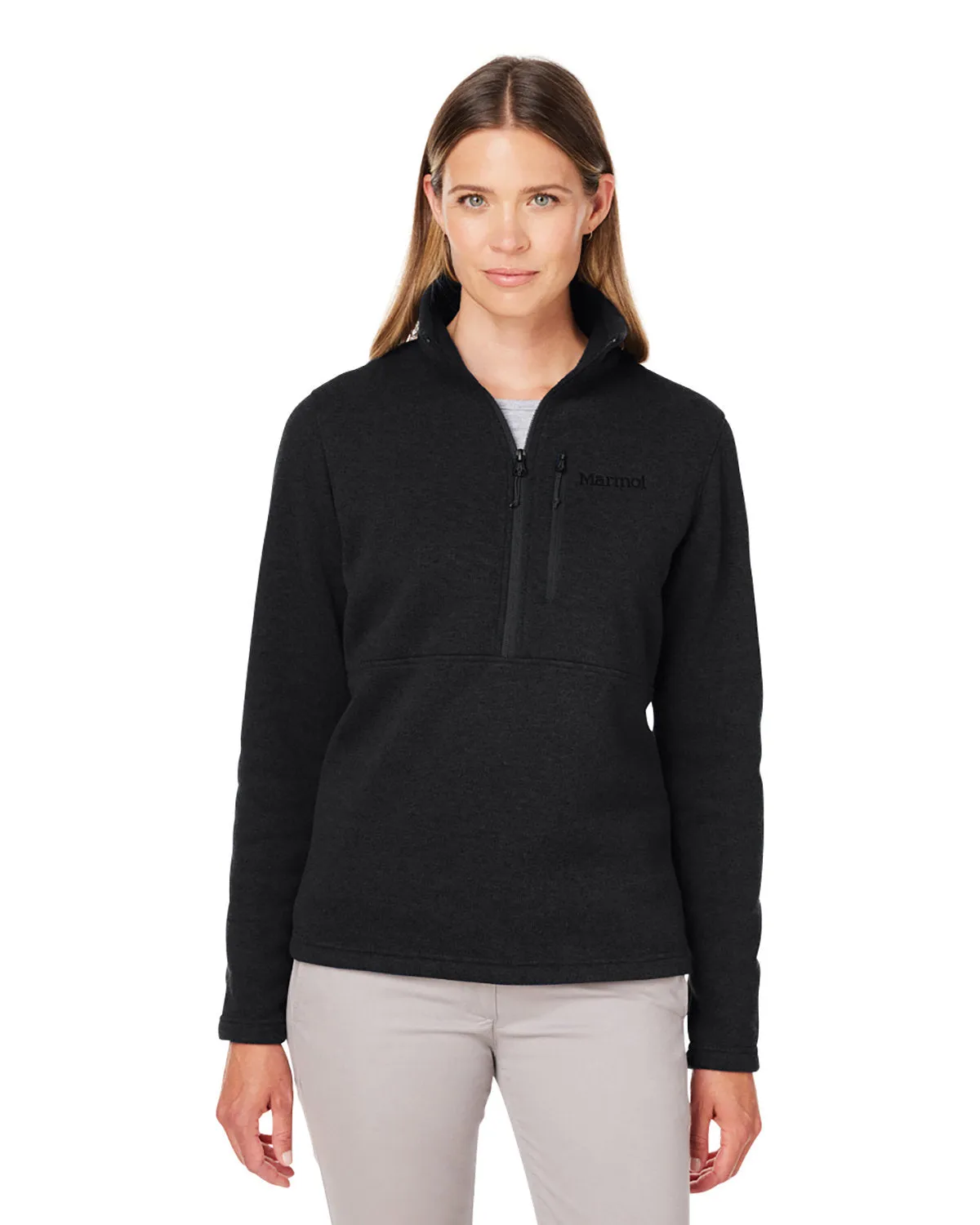 Marmot Ladies Dropline Half-Zips Jackets, Black