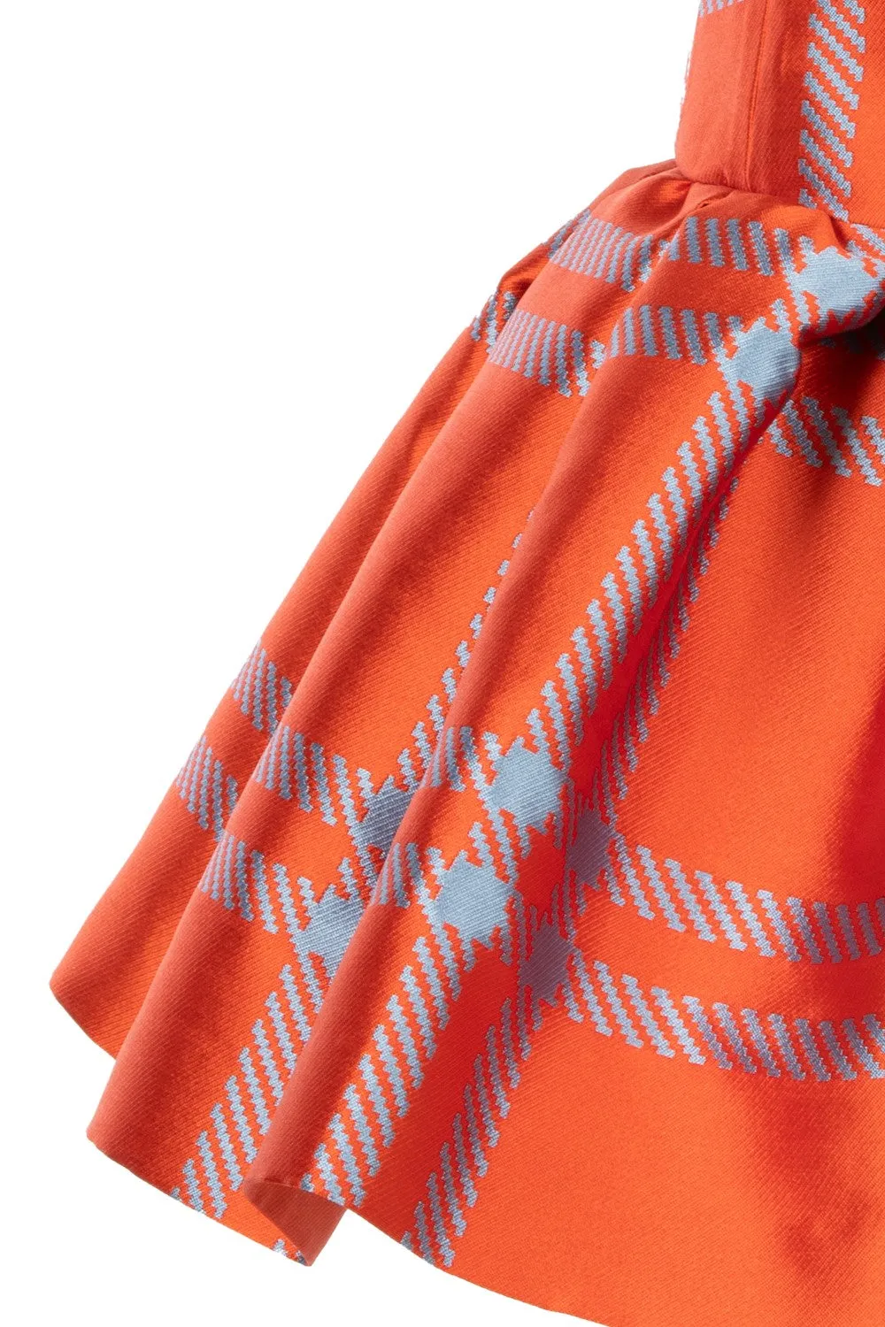 MMS Orange Plaid Taffeta Jumper