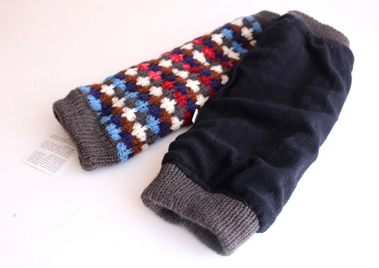 Multicolor Woolen Sherpa Legwarmers