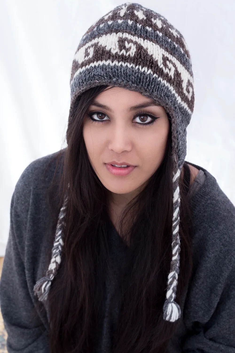 Natural Color Woolen Beanie Hat