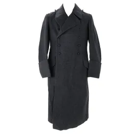 Original German WWII Luftwaffe EM/NCO Wool Greatcoat by A.T.B. - dated 1942