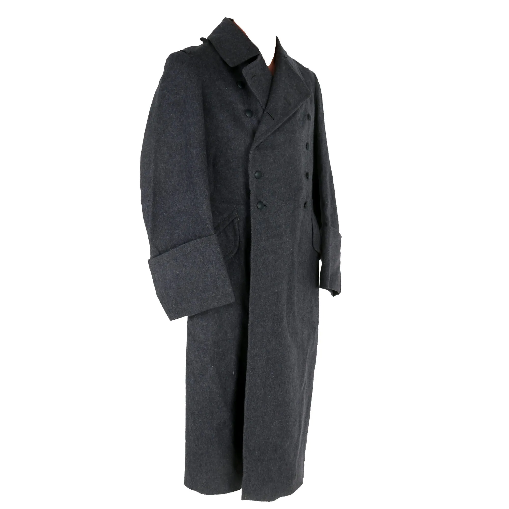 Original German WWII Luftwaffe EM/NCO Wool Greatcoat by A.T.B. - dated 1942