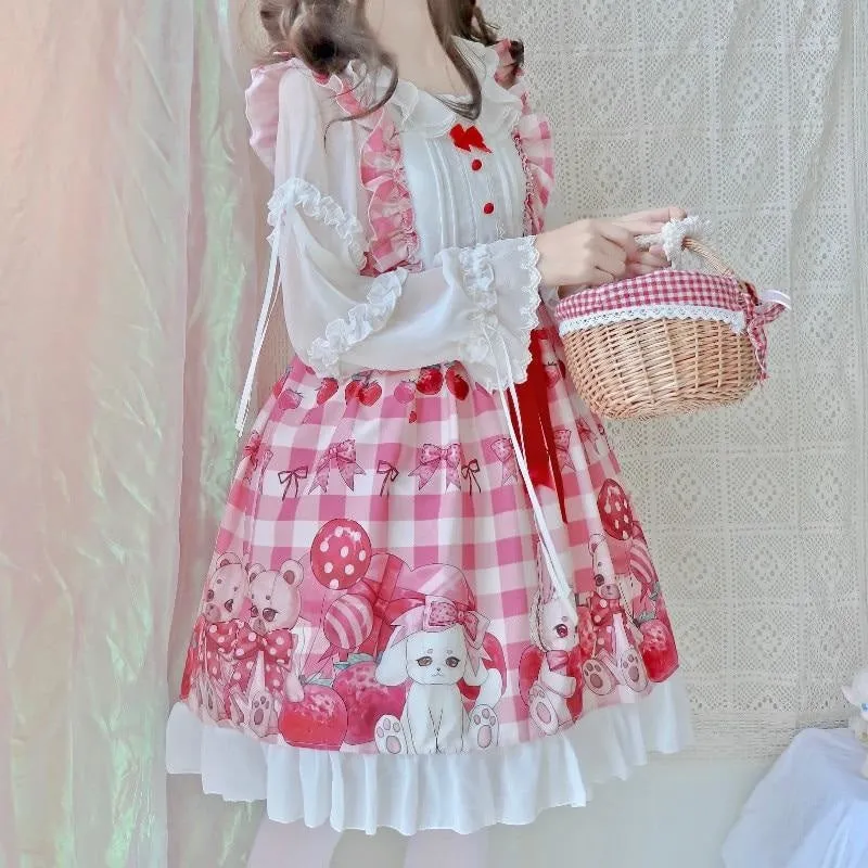 Plaid Baby Bun Lolita Dress