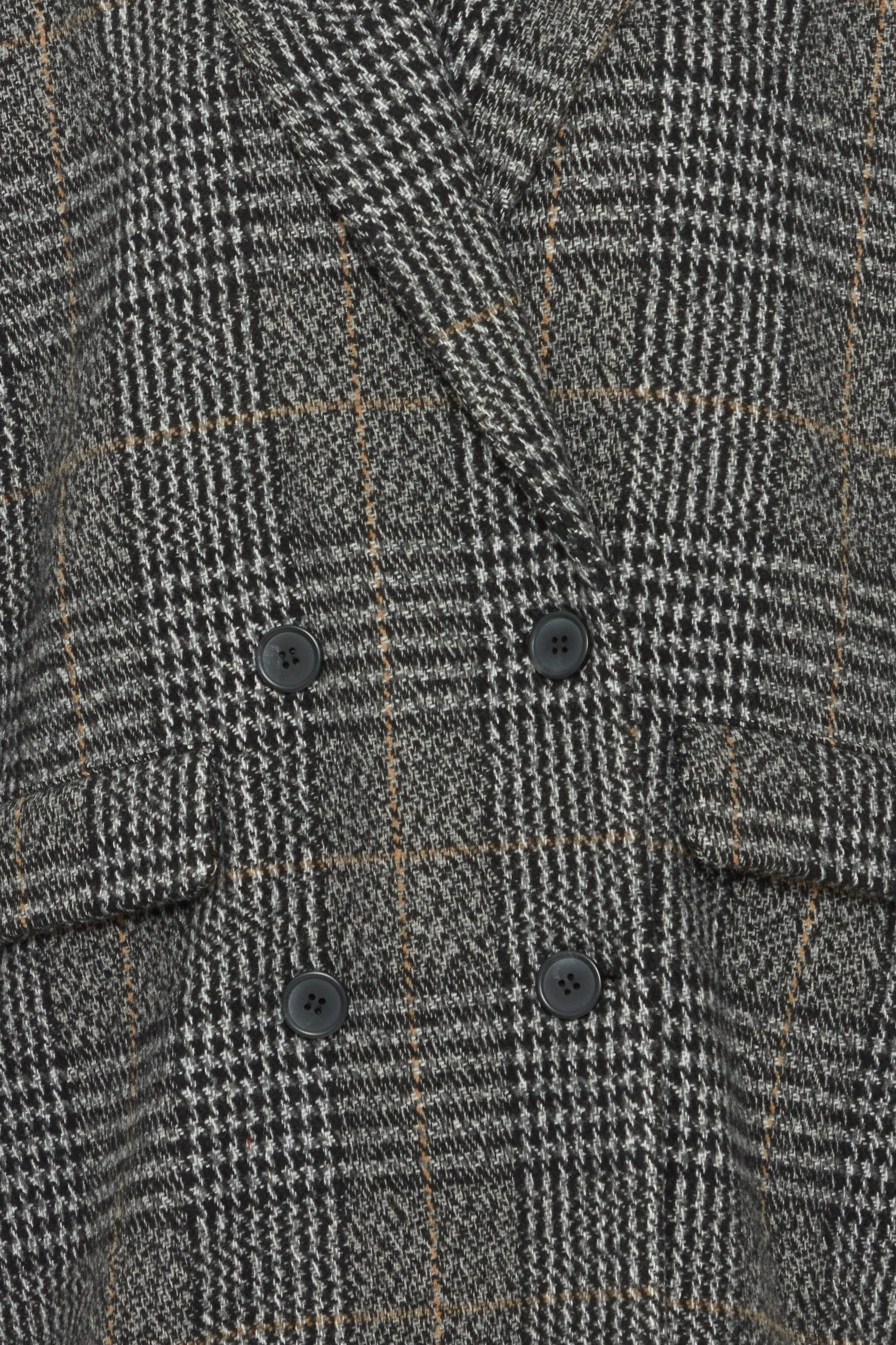 RELAXED FIT PLAID COAT