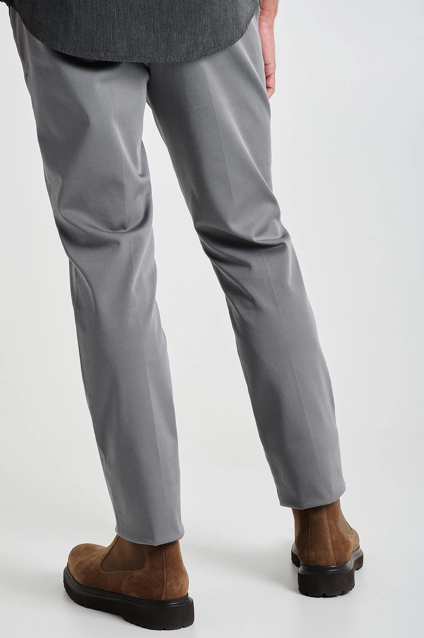 Slim fit plain SOLOTEX chino trousers