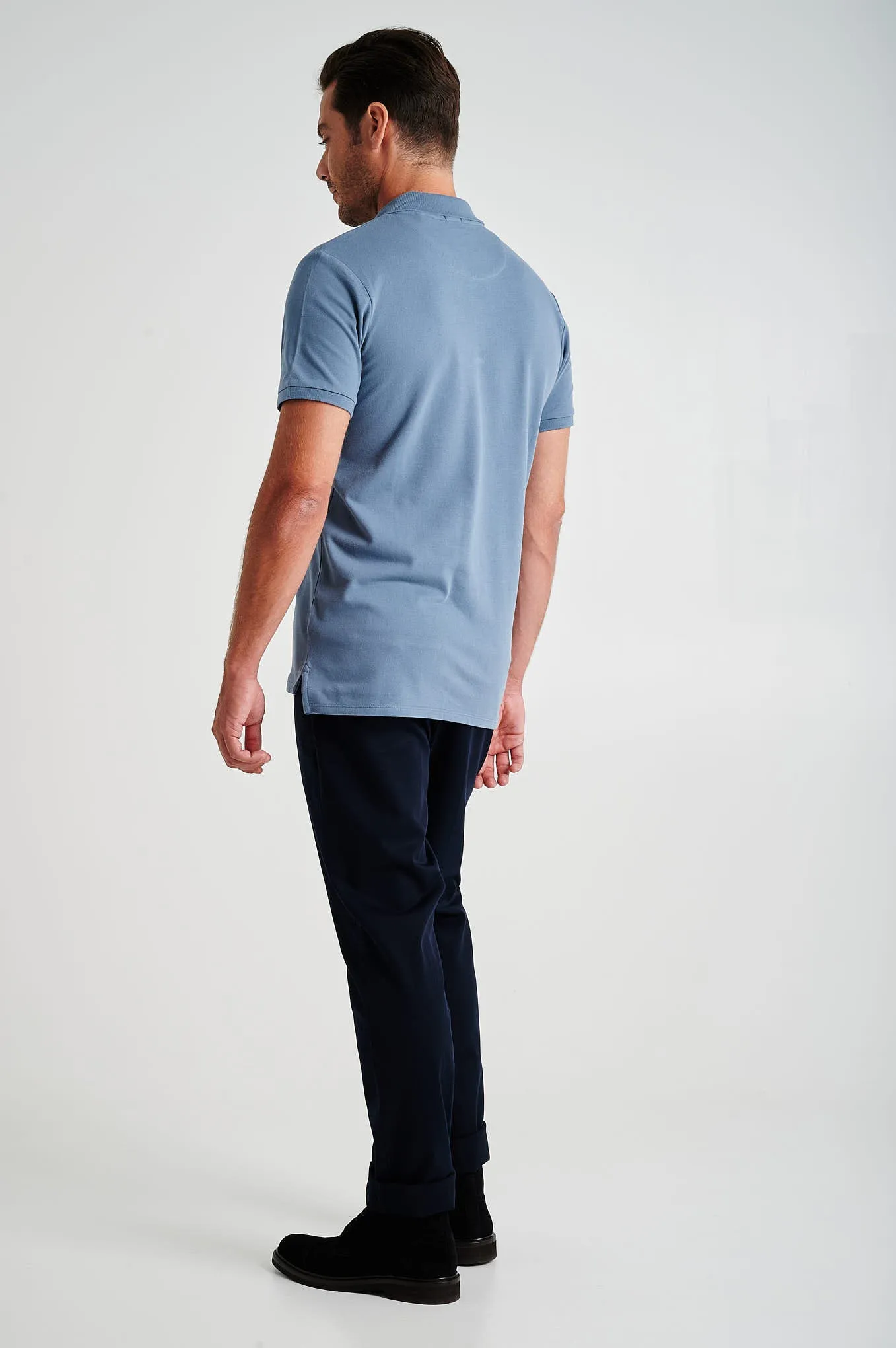 Slim fit plain SOLOTEX chino trousers