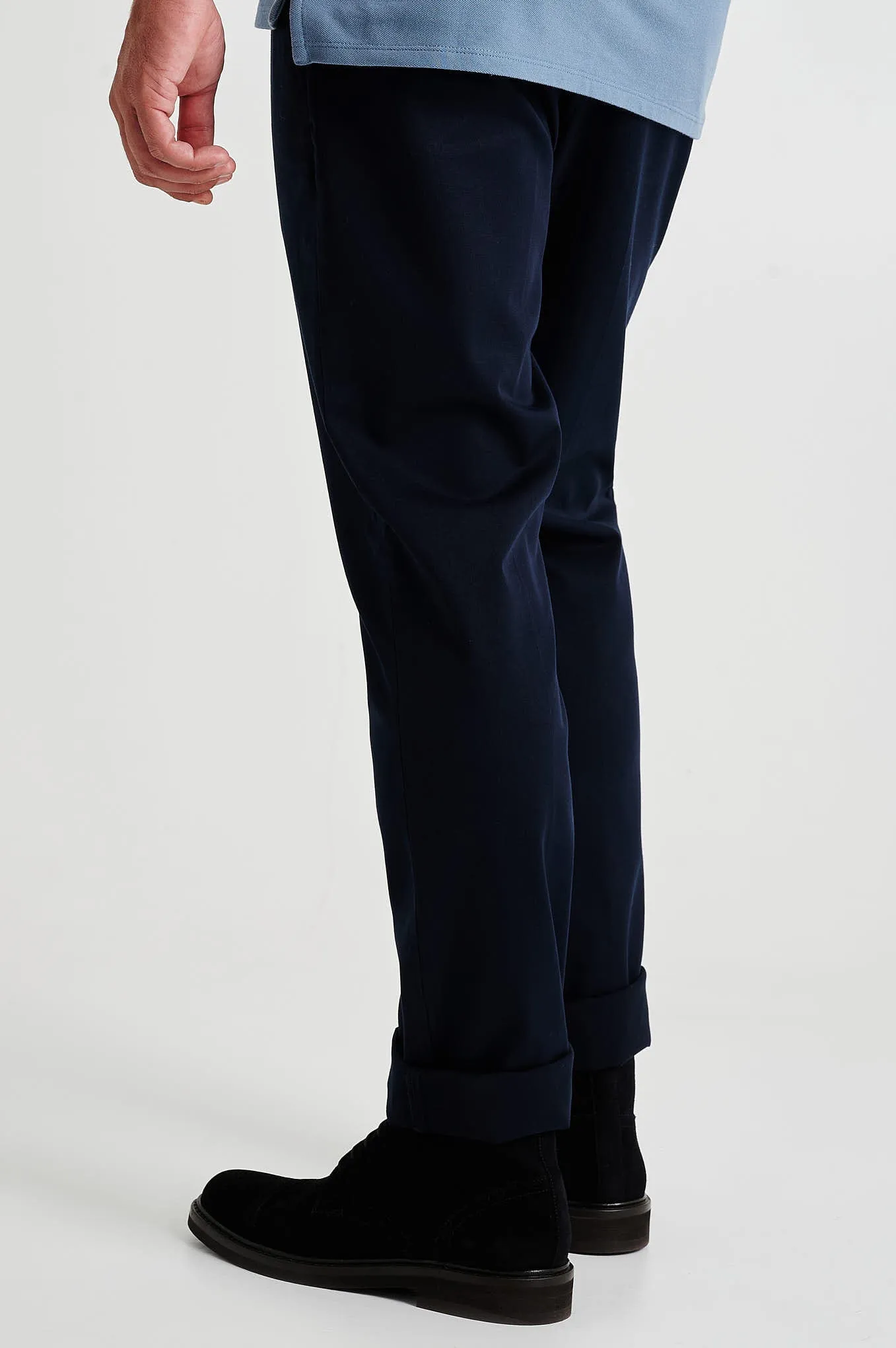 Slim fit plain SOLOTEX chino trousers