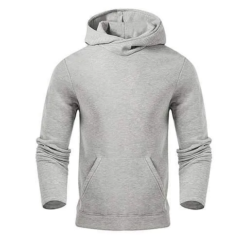 Solid Color Casual Cotton Long Sleeve Hoodies