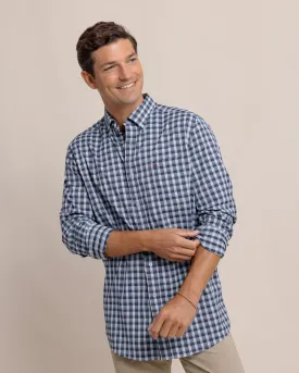 Southern Tide Men's Intercoastal Colleton Plaid Long Sleeve Sportshirt / Dress Blue