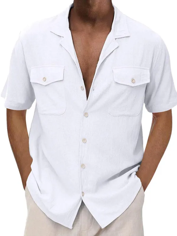 TEEK - Mens Short Sleeve Double Pocket Shirt